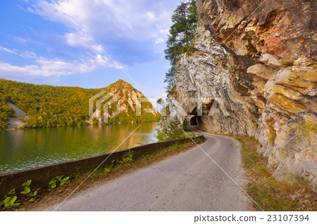River Drina - national nature park in Serbia 23107394