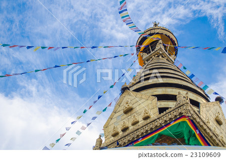Stupa in the Nepal Stupa in the Nepal 23109609