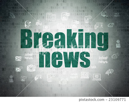 News concept: Breaking News on Digital Data Paper News concept: Breaking News on Digital Data Paper 23109771