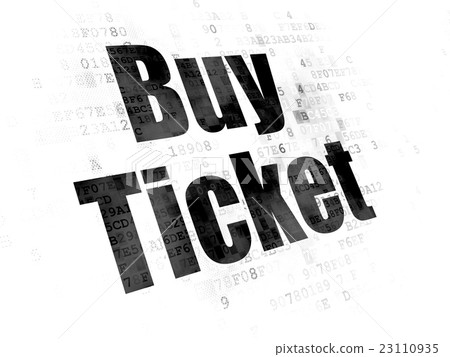 Vacation concept: Buy Ticket on Digital background Vacation concept: Buy Ticket on Digital background 23110935