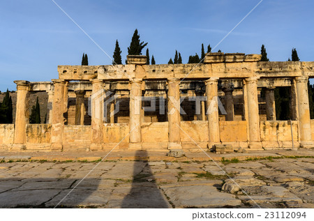 Ruins of ancient city of Hierapolis, Pamukkale Ruins of ancient city of Hierapolis, Pamukkale 23112094