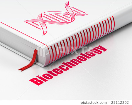 Science concept: book DNA, Biotechnology on white 23112202