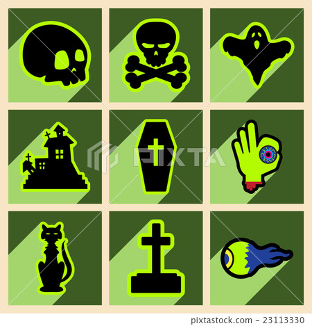 Flat with shadow concept and mobile application Flat with shadow concept and mobile application 23113330