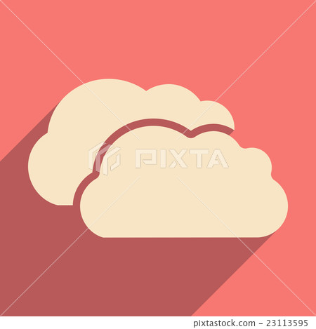 Flat with shadow icon and mobile application Flat with shadow icon and mobile application 23113595