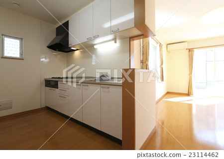 Residential LDK and face-to-face kitchen natural light air conditioner sunlight facing south Residential LDK and face-to-face kitchen natural light air conditioner sunlight facing south 23114462