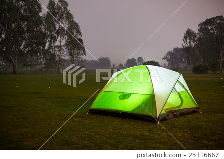 Small camping tent illuminated inside Small camping tent illuminated inside 23116667