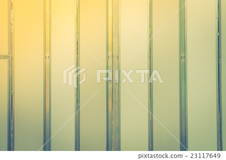 White Wooden Door . ( Filtered image processed vintage effect. ) 23117649