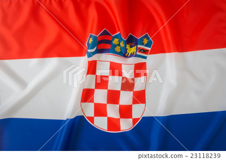 Flag of Croatia . Flag of Croatia . 23118239