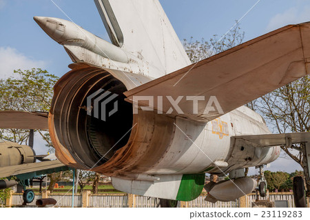 In the Vietnam War, the Northern Vietnamese Army used the former Soviet Union Mig 21 fighter aircraft engine exhaust port In the Vietnam War, the Northern Vietnamese Army used the former Soviet Union Mig 21 fighter aircraft engine exhaust port 23119283