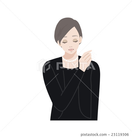 清洗鹽的葬禮女性例證 23119306