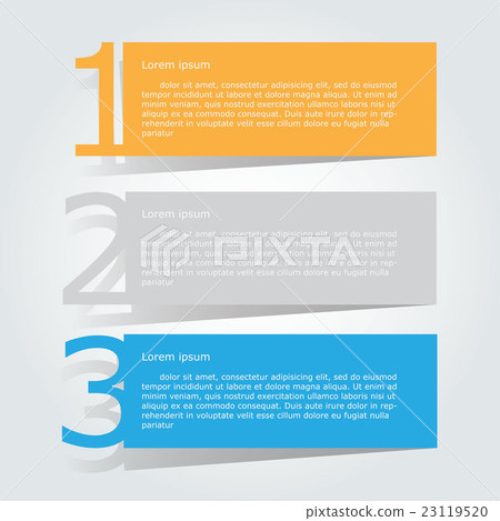 Design flat shadow step number banners /graphic or Design flat shadow step number banners /graphic or 23119520