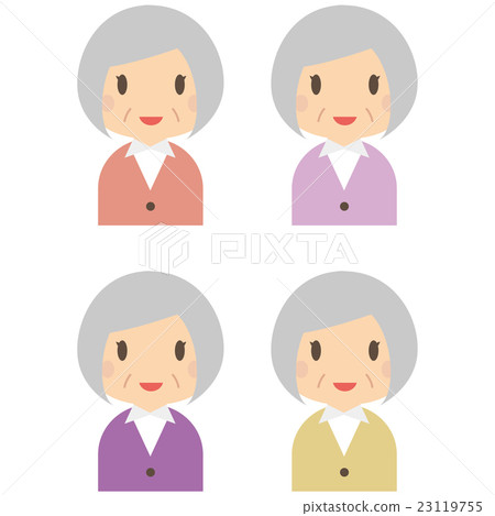 Senior woman upper body duck Senior woman upper body duck 23119755