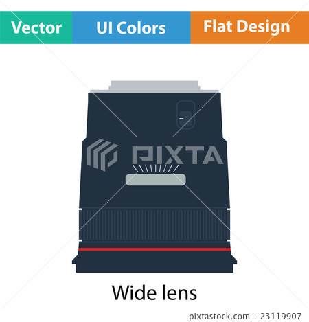 Icon of photo camera wide lens 23119907