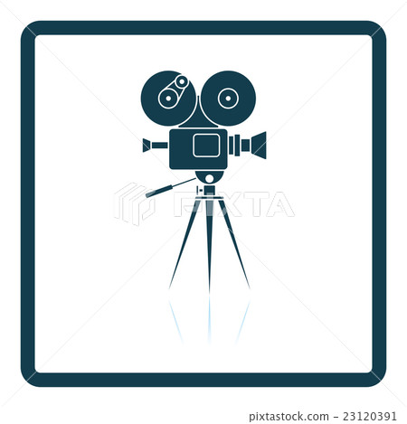 Retro cinema camera icon Retro cinema camera icon 23120391
