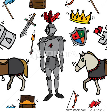 Knight icons pattern Knight icons pattern 23122342