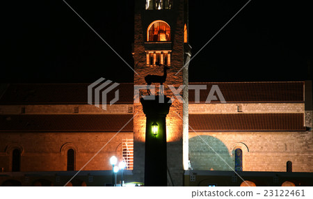 Rhodes island landmark, Mandraki Port, Greece Rhodes island landmark, Mandraki Port, Greece 23122461