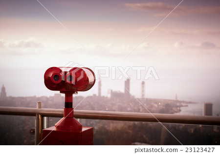binoculars to view cityscapes 23123427