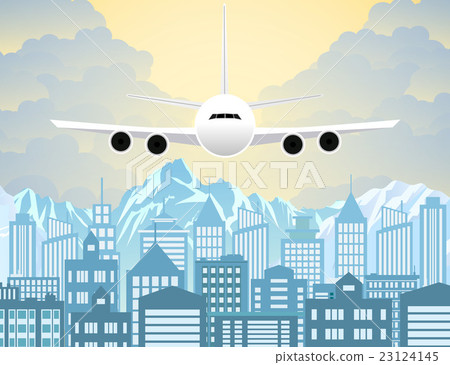 Morning city skyline. 23124145