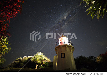 Fingal lighthouse and milky way Fingal lighthouse and milky way 23126406