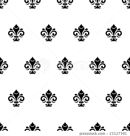 Seamless Pattern With Royal Lily 23127391