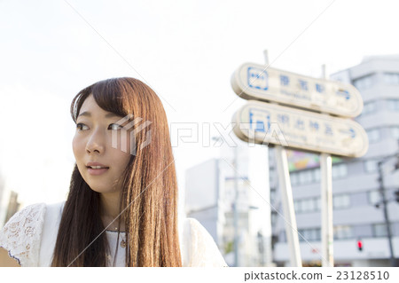 女性肖像複製空間日落原宿Laforet原宿前面神宮前交匯處 23128510