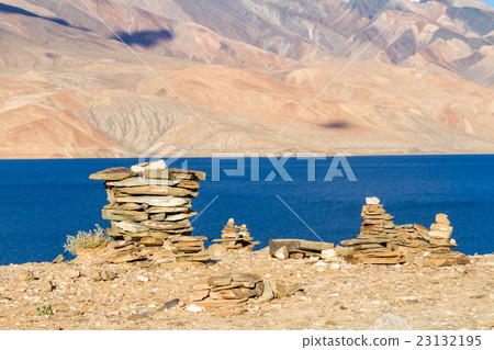 Small Buddhist stupas, as stack of zen stones Small Buddhist stupas, as stack of zen stones 23132195