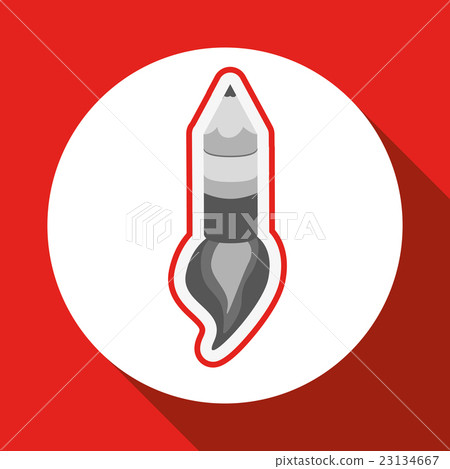 pencil icon design, vector illustration 23134667