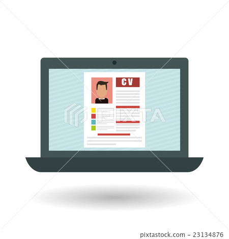 human resources document design, vector 23134876