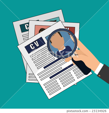 human resources document design, vector 23134926