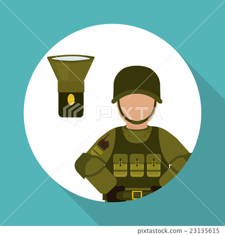 Military soldat design , vector illustration 23135615