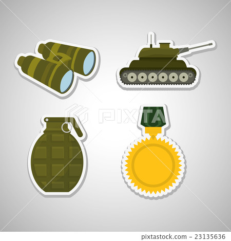 Military binoculars design , vector illustration 23135636