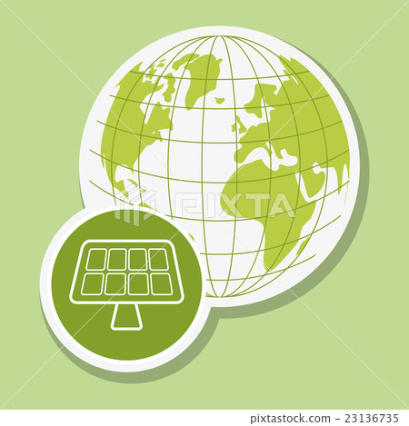 eco solar panel design , vector illustration eco solar panel design , vector illustration 23136735