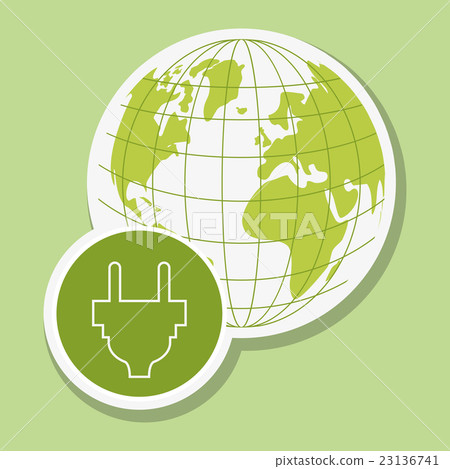 eco plug design , vector illustration eco plug design , vector illustration 23136741