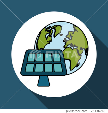 eco solar panel design , vector illustration eco solar panel design , vector illustration 23136760