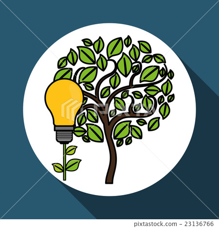 eco light bulb design , vector illustration 23136766