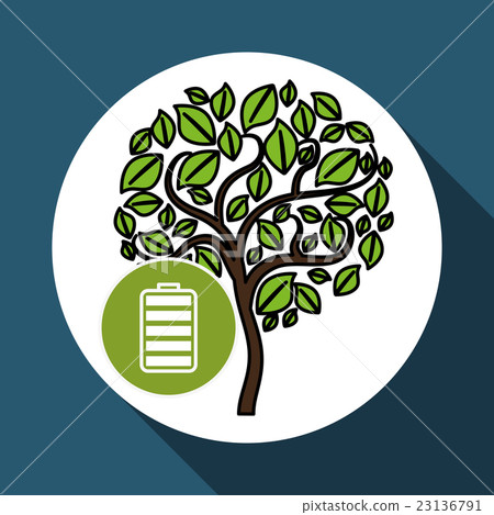 eco battery design , vector illustration eco battery design , vector illustration 23136791