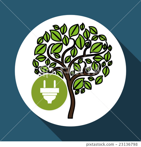 eco plug design , vector illustration eco plug design , vector illustration 23136798