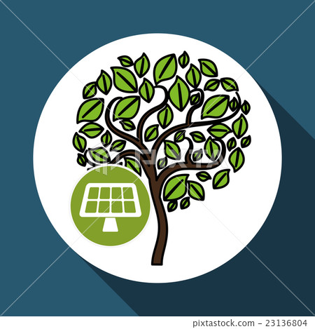 eco solar panel design , vector illustration eco solar panel design , vector illustration 23136804