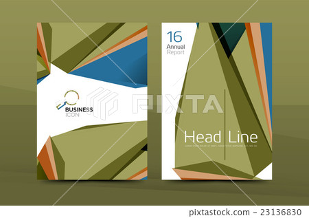 Geometric a4 front page, business annual report Geometric a4 front page, business annual report 23136830