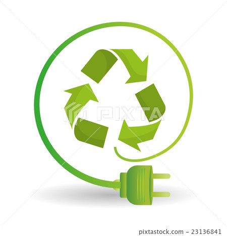 eco plug design , vector illustration eco plug design , vector illustration 23136841