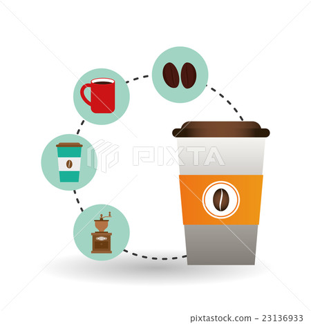 coffee mug design , vector illustration coffee mug design , vector illustration 23136933