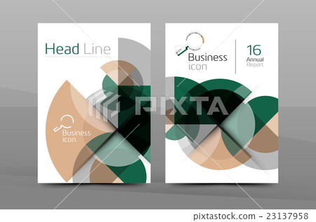 Annual report cover, geometric design 23137958