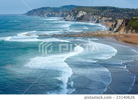 Beach Azkorri or Gorrondatxe view. Beach Azkorri or Gorrondatxe view. 23140626