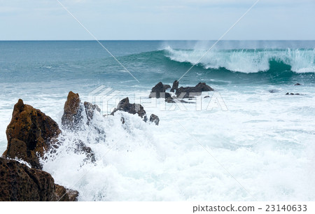 Beach Azkorri or Gorrondatxe view. Beach Azkorri or Gorrondatxe view. 23140633