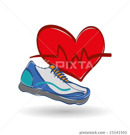 Healthy lifestyle design over white background Healthy lifestyle design over white background 23141503