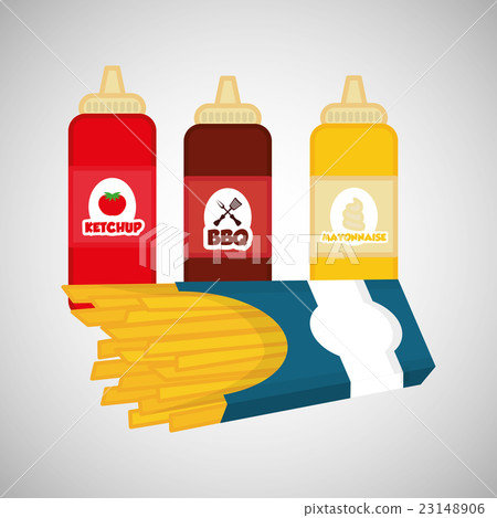 Flat illustration about fast food design Flat illustration about fast food design 23148906