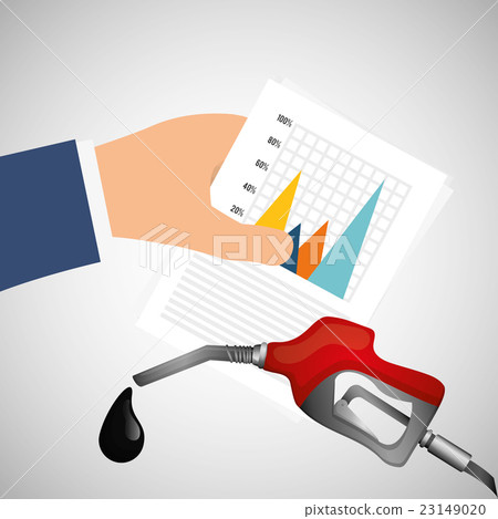 Flat illustration about Oil price, petroleum Flat illustration about Oil price, petroleum 23149020