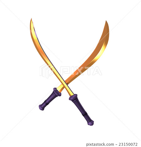 isolated sabre weapon 3d illustration 23150072
