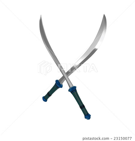 isolated sabre weapon 3d illustration isolated sabre weapon 3d illustration 23150077