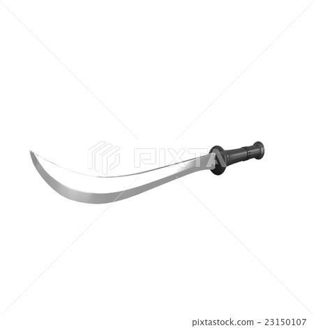 isolated sabre weapon 3d illustration 23150107